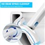 Focenat Lot de 50 Têtes de Rechange jetables pour Brosse de Toilette, Recharges Tête de Brosse de Toilette, Tête de Rechange pou