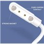 Panlouting 2 Pack | Remplacement Câble de Charge USB Magnétique Chargeur 60cm compatible avec Casque de Vélo Intelligent Smart4u