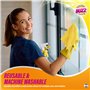 Buzz Lot de 15 chiffons en microfibre pour vitres et miroirs - Sans traces - Doux pour la surface - Lingettes de nettoyage réuti