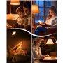 Aurahome Ampoule LED E27 2000K, Ambre Chaud Blocage de la Lumière Bleue Veilleuse LED 9W (60W Équivalent Lumière Chaude Doux pou