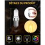 Lamptobe Ampoule Four E14 42W - Résistante à 500 Degré Lampe de Four E14 Blanc Chaud 2700K Dimmable pour Philips, Neff, AEG, Sme