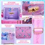 Disney Stitch Sac à Main Sac Bandoulière Fille ou Ado avec Pochette Zippée Porte Monnaie Vacances Shopping Cadeau pour Elle