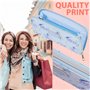 Disney Eeyore Portefeuille Femme Ado Porte Monnaie Winnie l'ourson Bourse avec Fermeture Éclair Fentes pour Cartes Cadeau Origin