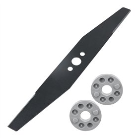 Spares2go Lame métal pour tondeuse Flymo Easi Glide 300 Micro Compact Hover Vac 280 HC300 MC300 (30 cm) + entretoises