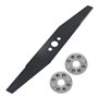 Spares2go Lame métal pour tondeuse Flymo Easi Glide 300 Micro Compact Hover Vac 280 HC300 MC300 (30 cm) + entretoises