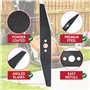 Spares2go Lame métal pour tondeuse Flymo Easi Glide 300 Micro Compact Hover Vac 280 HC300 MC300 (30 cm) + entretoises