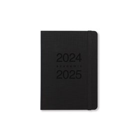 Letts of London Memo Agenda scolaire 2024/2025 avec rendez-vous Noir Format A6