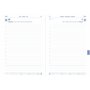 Letts of London Memo Agenda scolaire 2024/2025 avec rendez-vous Noir Format A6