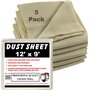 LOT DE 5 DRAPS DE PROTECTION ANTI-POUSSIèRE DE QUALITé PROFESSIONNELLE