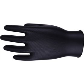 UCI DG-Maxim-BK Boîte de 50 gants en nitrile sans poudre Noir Taille S