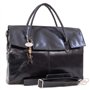 Catwalk Collection Handbags - Grand Sac Ordinateur 17 Pouces - Mallette/Sac Cabas Femme Cuir - A4 Sac de Travail Avec Bandoulièr