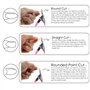 TRIXES Coupe-ongles - Coupe-ongles en gel acrylique - Coupe-ongles professionnel - Manucure à domicile et en salon