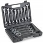 VonHaus Jeu de 12 Clés à Cliquet de 6 à 17 mm – Clés Mixtes - Jeu de Satinées avec Mallette de Transport – Idéal pour les Répara