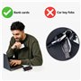 OW-Travel Portefeuilles et Porte-Cartes (Noir) Portefeuille RFID avec Protection sans Contact pour Sécurité et Tranquillité D’Es