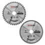 Saxton TCT190MXA Lot de 2 lames de scie circulaire à bois 190 mm pour Bosch