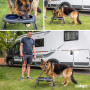 Colapz Lot de 2 Gamelles pour Chien Pliables Portables avec Support – Surélevées Gris
