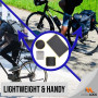 40 Pièces Kit de Réparation de Chambre à Air de Vélo Autocollant - Rustines sans Colle en Formes Ronde, Carrée et Rectangulaire 