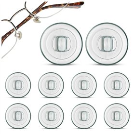 Plaquettes De Nez En Silicone Haut De Gamme Forme Ronde À Clipser | 9 Mm /0. 35 '' |5 Paires| Plaquettes De Nez Pour Lunettes Ac
