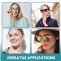 Plaquettes De Nez En Silicone Haut De Gamme Forme Ronde À Clipser | 9 Mm /0. 35 '' |5 Paires| Plaquettes De Nez Pour Lunettes Ac