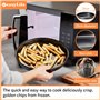 Kitchen Plat à frites/omelette/bacon micro-ondable 25 cm