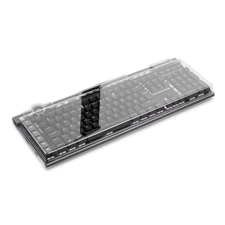 Decksaver Couverture pour la Série de Corsair K100 RGB - Housse de Protection Fumée/Claire
