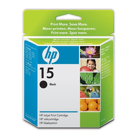 Cartouche d'encre noire d'origine HP 15 grande