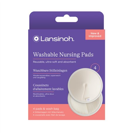 Lansinoh I Coussinets d'allaitement lavables x4