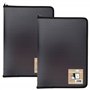 eco-eco Lot de 2 porte-documents A4 50% recyclés avec 30 pochettes en plastique Noir