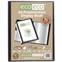 eco-eco Eco066x2 Lot de 2 porte-vues avec pochettes en plastique 50% recyclé Noir Format A4