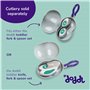 Doddl Range-couverts pour enfant Garde vos couteaux, fourchettes et cuillères Doddl en toute sécurité et hygiénique.