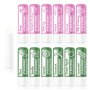 Beauty4Britain Ensemble de 12 Baumes à Lèvres de Luxe Bouquet 12 Parfums Différents Unisexe Protège & Répare Hydrate Enrichi en 