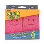 Scrub Daddy Dish Daddy Brosse Vaisselle avec Reservoir, 2 Têtes de Rechange, Scrub Mommy Eponge et Adaptateur, Manche Intégré av