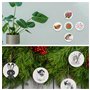 BELLE VOUS Dessous de Verre en Carton Rond (Lot de 100) - Diamètre 9 cm - sous Verre Carton Blanc pour Projets Artistiques et Cr