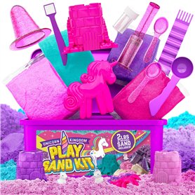 GirlZone Cadeau Fille Kit de Sable Royaume de Licorne
