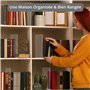 FNG8 Separateur Etagere Dressing en Acrylique Transparent [Lot de 6] - Amenagement Interieur Placard Vertical pour Chambre, Cuis
