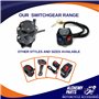 Commutateur Interrupteur de Phare, Klaxon et Coupe Circuit Pour Motocross, Enduro et Moto | Pour Guidons de 22mm | Compatible Av