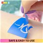 Kit de Tatouage Pailleté pour Enfants – Tatouages Temporaires et Résistants à l'Eau | Sûr et Non Toxique | Idéal pour Fêtes et A