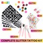 Kit de Tatouage Pailleté pour Enfants – Tatouages Temporaires et Résistants à l'Eau | Sûr et Non Toxique | Idéal pour Fêtes et A