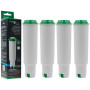 Filterlogic CFL-701B | 4x Filtres à eau compatible avec Krups F088 Claris Aqua Filter