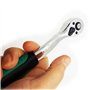 TOPWAY Clés à cliquet 3/8", Poignée de Clé à Douille à Dégagement Rapide 72 Dents, Acier au Chrome Vanadium de Haute Qualité, Ou