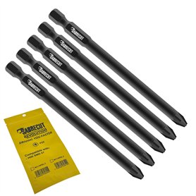 5 x SabreCut SC116PZ2_5 116 mm PZ2 Compatible avec Hilti SMD 57 SMD57 1/2 Autofeed Collated Drywall Screwdriver Gun Bit Pozi Poz
