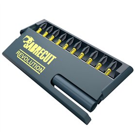 SabreCut SCRKB11PH2 Lot de 11 embouts magnétiques professionnels Phillips 32 mm PH2 et porte-embouts 60 mm dans une boîte de ran