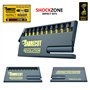 SabreCut SCRKB11PZ2 Lot de 11 embouts magnétiques professionnels 32 mm PZ2 Pozi Pozidriv et porte-embouts 60 mm dans une boîte d