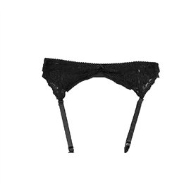 Mytoptrendz® - Porte-jarretelles femme couleur variée S - XL grande taille - Noir - Large