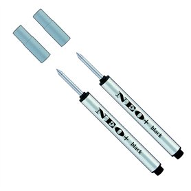 NEO+ Lot de 2 minis recharges pour stylo roller encre noire