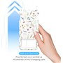 Lot de 2 porte-clés rétractables NEO+, cordon rétractable, porte-clés rétractable avec cordon de 29,5"/75 cm et porte-badge d'id