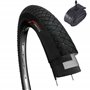 Fincci Set Pneu 20 x 1.95 Pouces 53-406 avec Chambre à Air de Valve Schrader pour BMX VTT ou Enfants Vélo Bicyclette