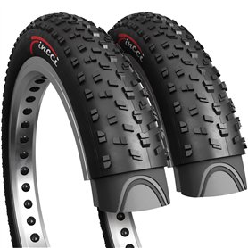 Fincci Fat Pneus 26x4.00 Pouces - Paire Pliable Pneu VTT 26 Pouces 100-559