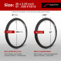 Fincci Velo Pneus VTT 26 x 2.25 Pouces avec 2X 57-559 Chambre à Air avec 48mm Valve Schrader - Pair Pliable Tire 26" pour Montag