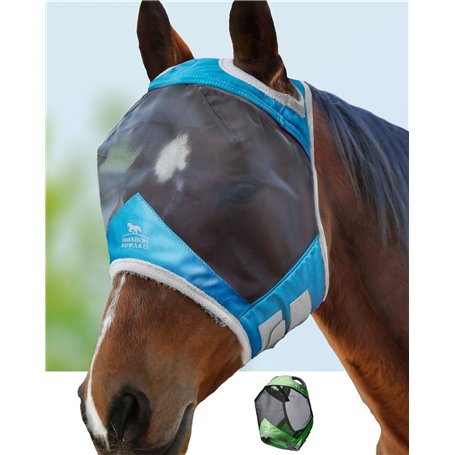 Harrison Howard CareMaster Pro Luminous Masque Anti-Mouches Protection Anti-UV Dresde Bleu Pur-Sang (M)